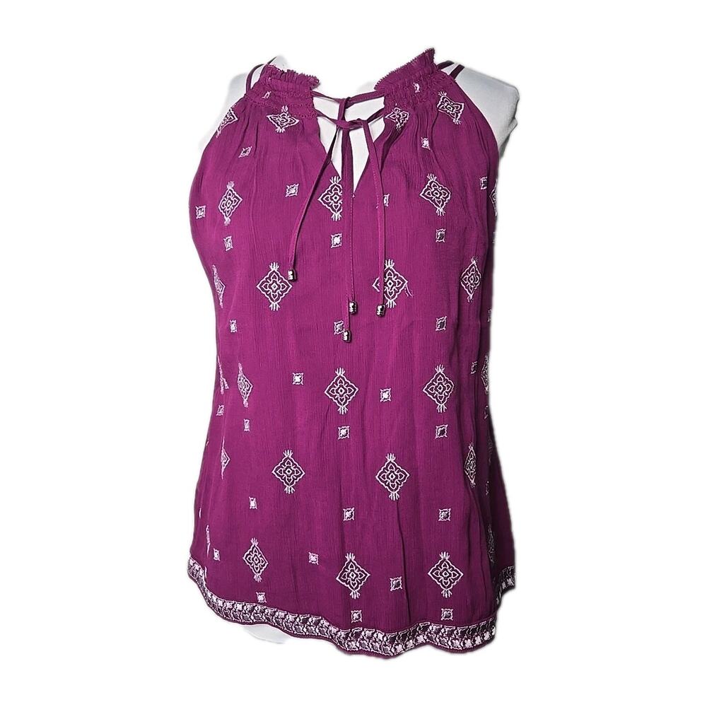 White House Black Market Gypsy Embellished Halter Top XS NWT $98